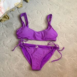 Vibrant Purple Bikini Set
